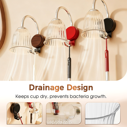 Nail-Free Installation Toothbrush Holder with Cup