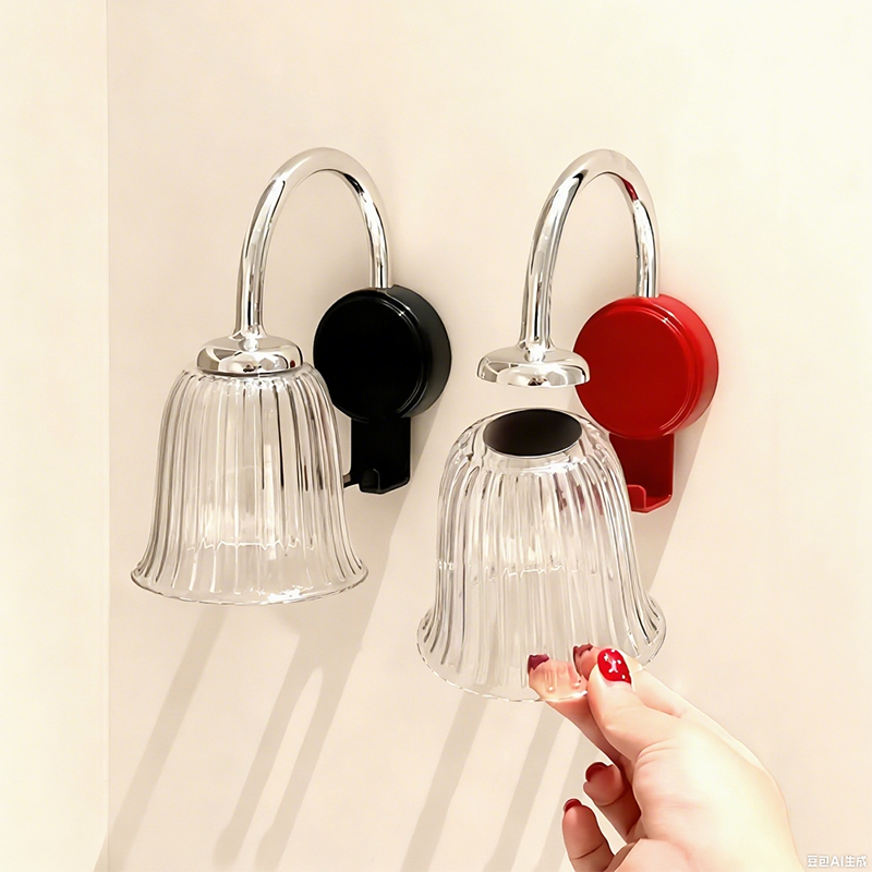 Nail-Free Installation Toothbrush Holder with Cup