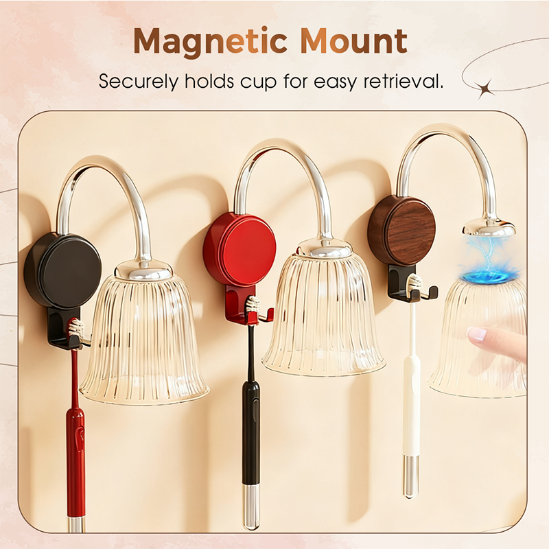 Nail-Free Installation Toothbrush Holder with Cup