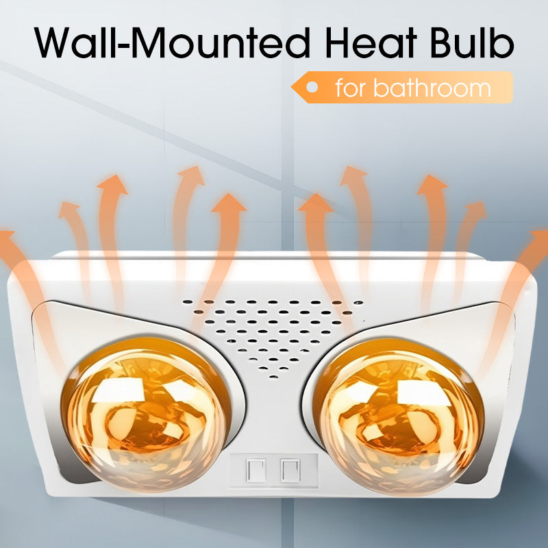 Wall-Mounted Heat Bulb for Bathroom