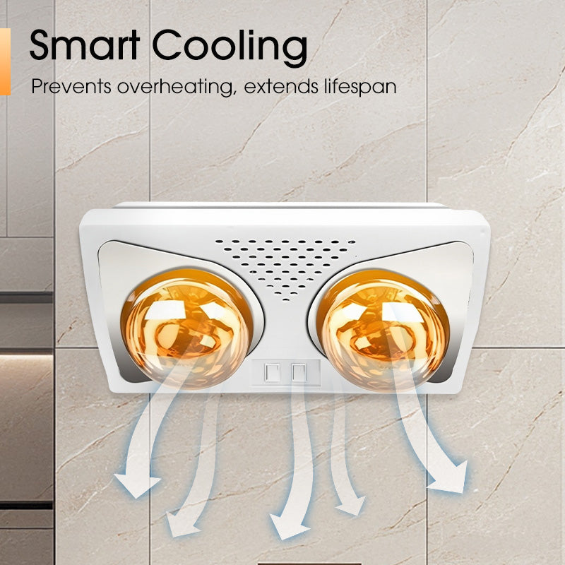 Wall-Mounted Heat Bulb for Bathroom