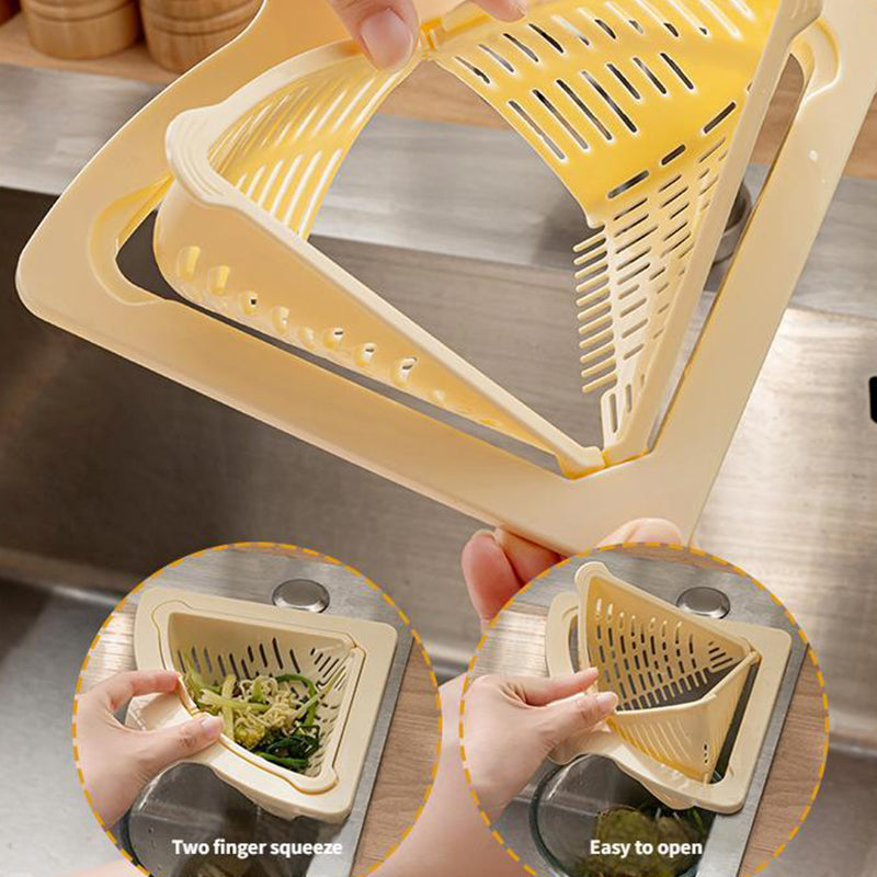 Magnetic Suction Space-Saving Corner Sink Strainer