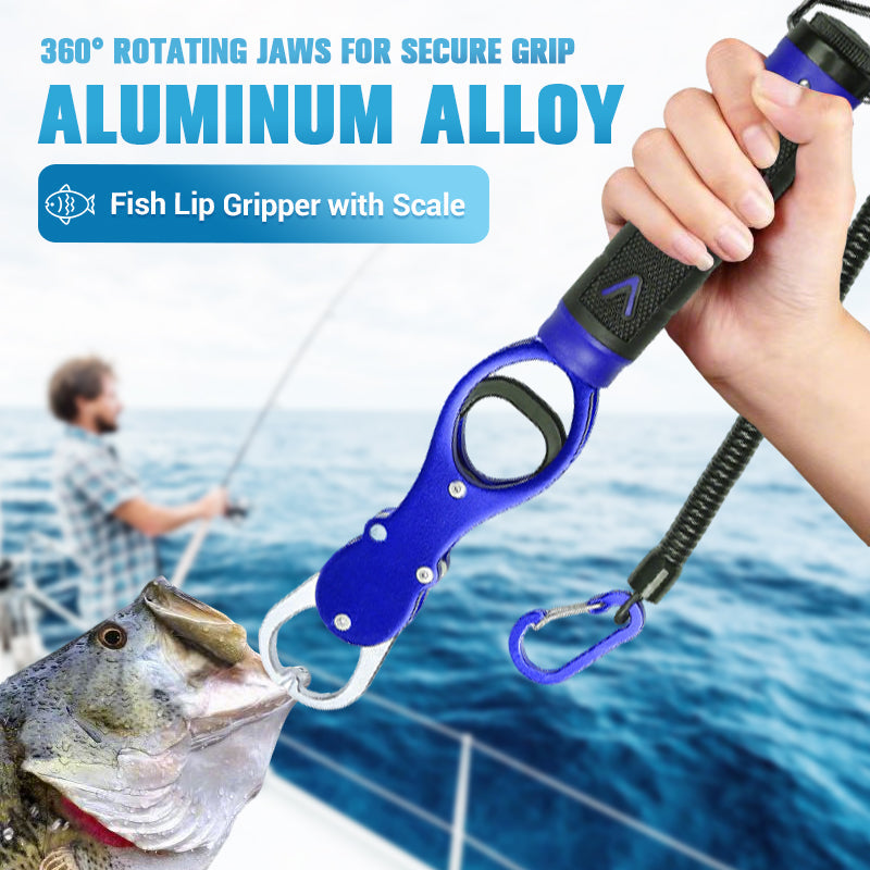 🎣Hot Sale Clearance Sale 80% OFF💥Aluminum Alloy Fish Lip Gripper with Scale