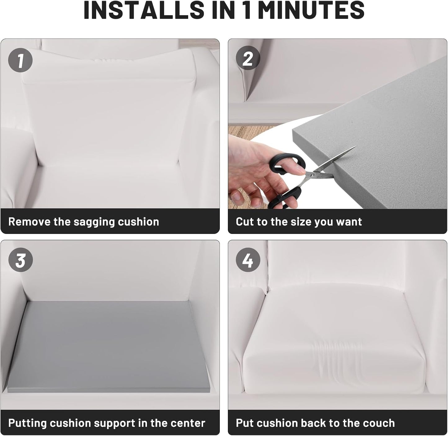 🔥Last Day Special Price £11.99!!🛋️Couch Cushion Support For Sagging Seat