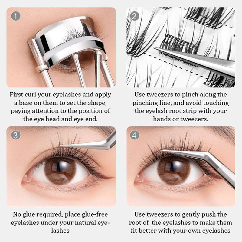 Self-Adhesive Natural False Eyelashes