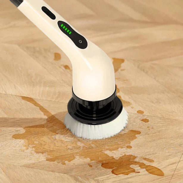 🧽 50% OFF LIMITED SALE! ✨ 9-in-1 Electric Cleaning Brush - 6 Interchangeable Heads with IPX7 Waterproof Rating for Bathroom & Car Cleaning 🚿🚗