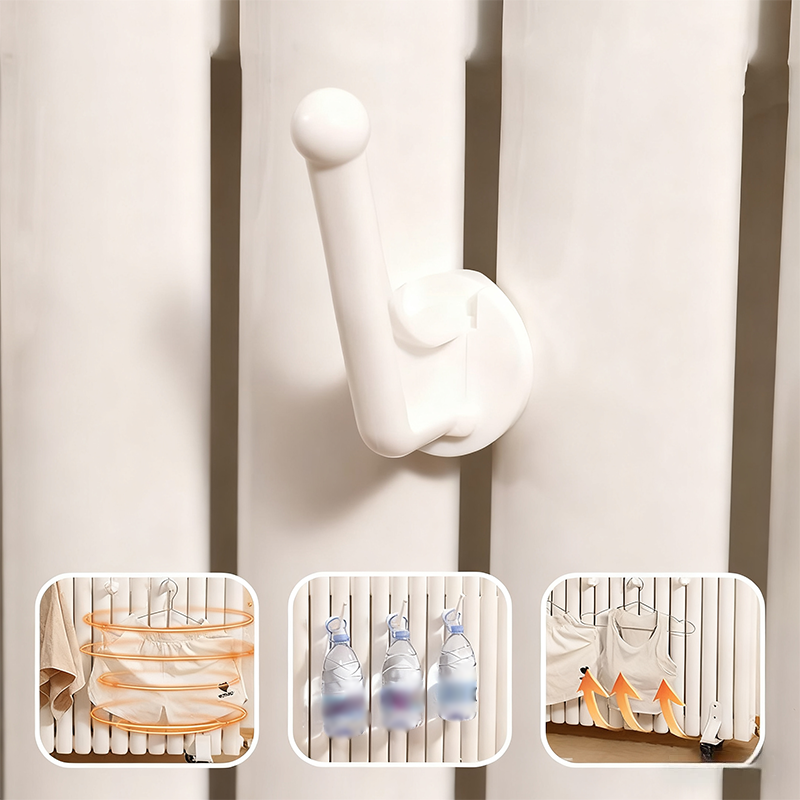 Drill-Free Radiator Hook for Column Heaters