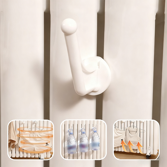 Drill-Free Radiator Hook for Column Heaters