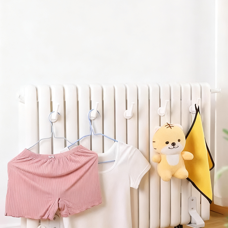 Drill-Free Radiator Hook for Column Heaters