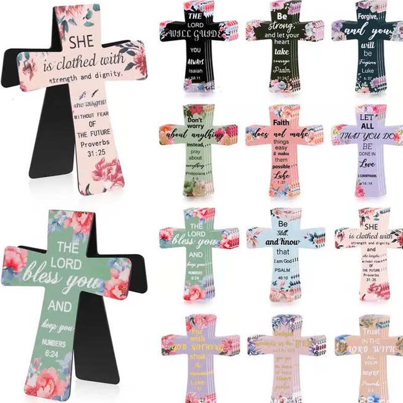 Flower Magnetic Cross Bookmark