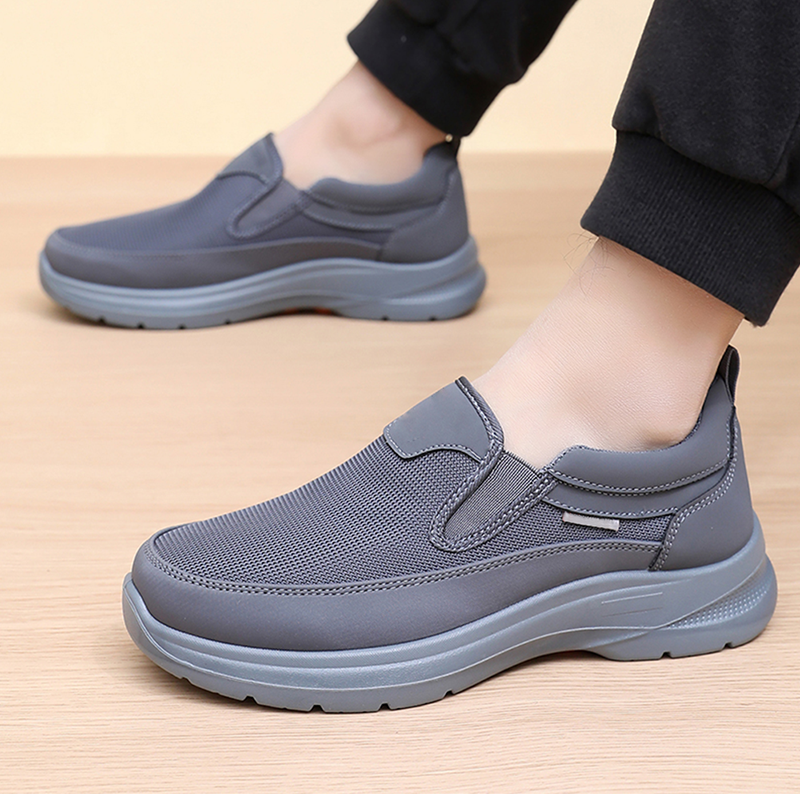 ✨ Men's Orthopedic Breathable Slip-On Sneakers - Arch Support with Memory Foam Insoles for All-Day Comfort 🏃‍♂️💨