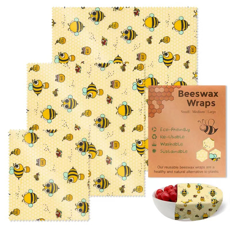 Reusable Beeswax Food Wraps 3 PCS Set