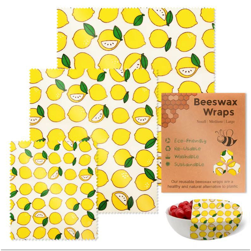 Reusable Beeswax Food Wraps 3 PCS Set