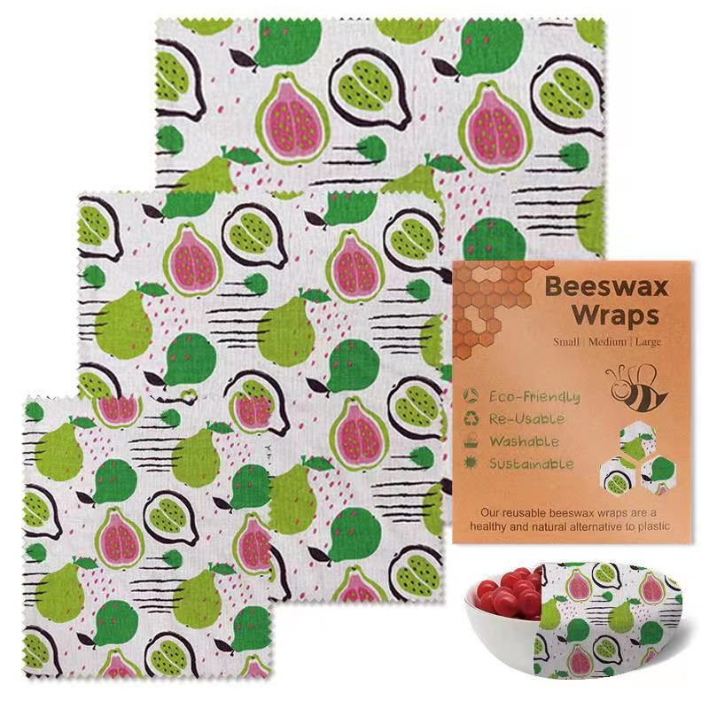 Reusable Beeswax Food Wraps 3 PCS Set