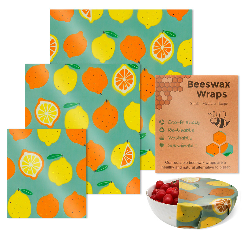 Reusable Beeswax Food Wraps 3 PCS Set