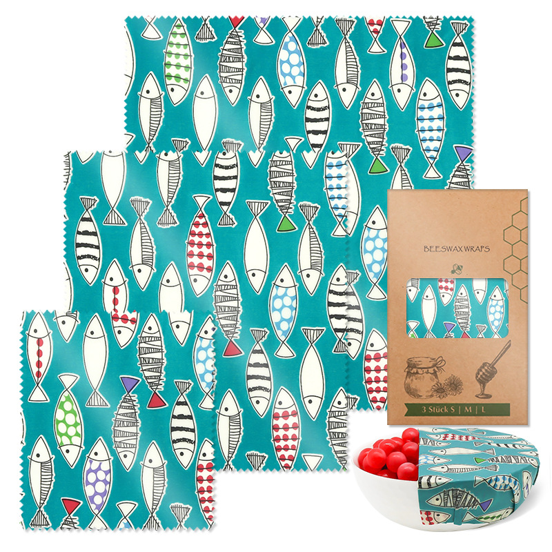 Reusable Beeswax Food Wraps 3 PCS Set