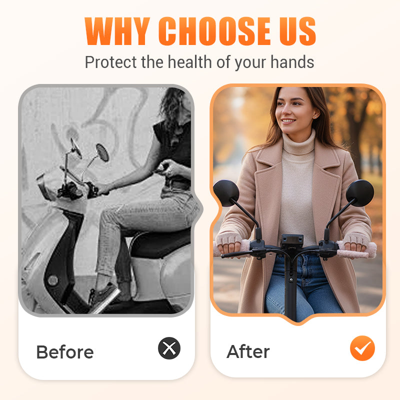 🔥Last day of the limited-time 50% off sale!🔥Warm Fluffy Handlebar & Brake Lever Covers