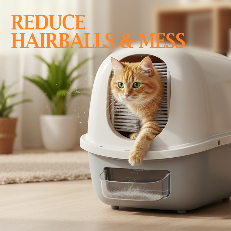 Cat Litter Box Hair Filter Door