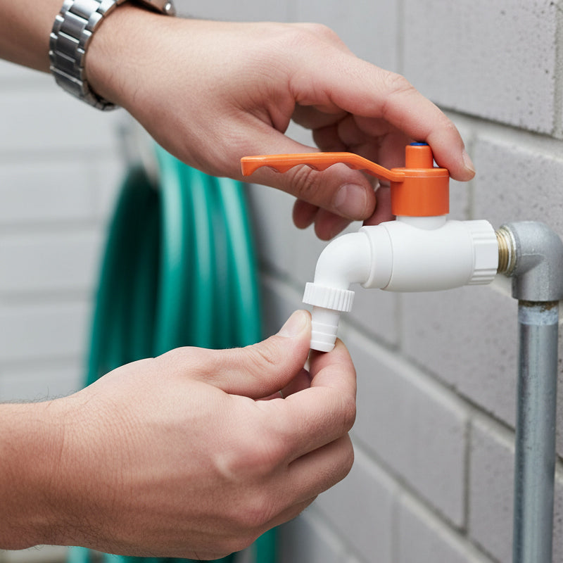 1/2-Inch PPR Steel-Core Ball Valve Water Faucet