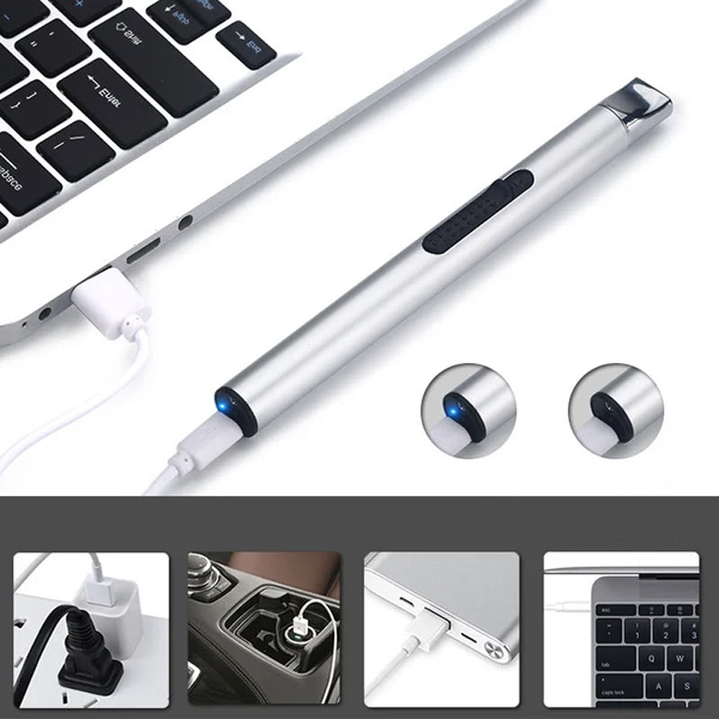 USB Rechargeable Arc Lighter - Windproof & Flameless
