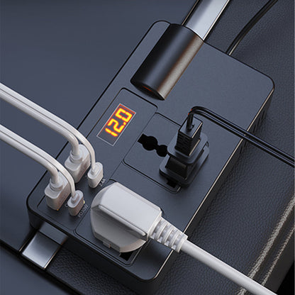 ⚡🔋Portable Car Inverter 12V/24V to 220V with Digital Display