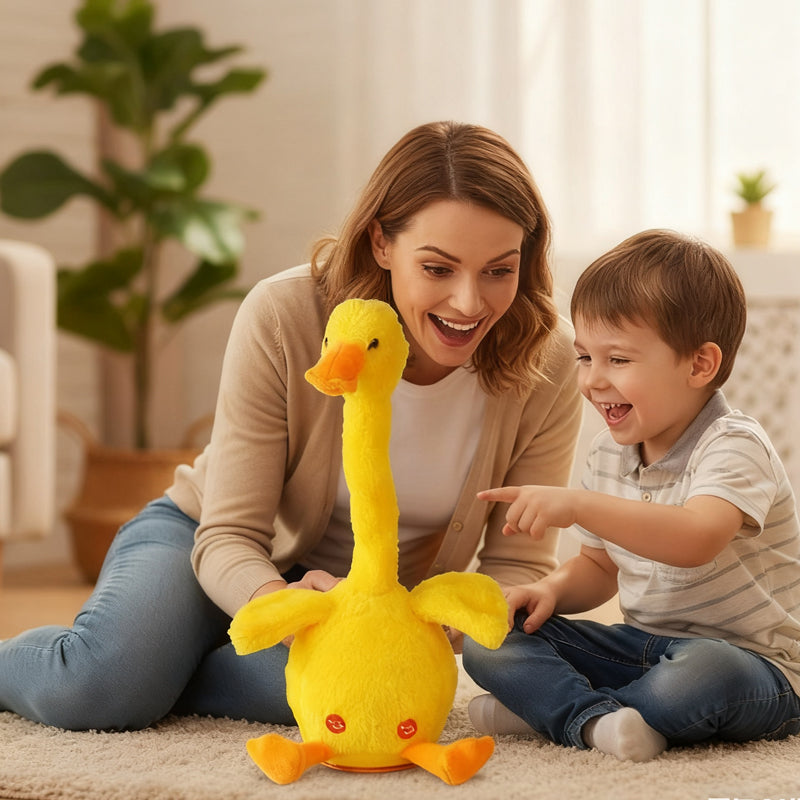Interactive Talking & Dancing Duck Plush Toy