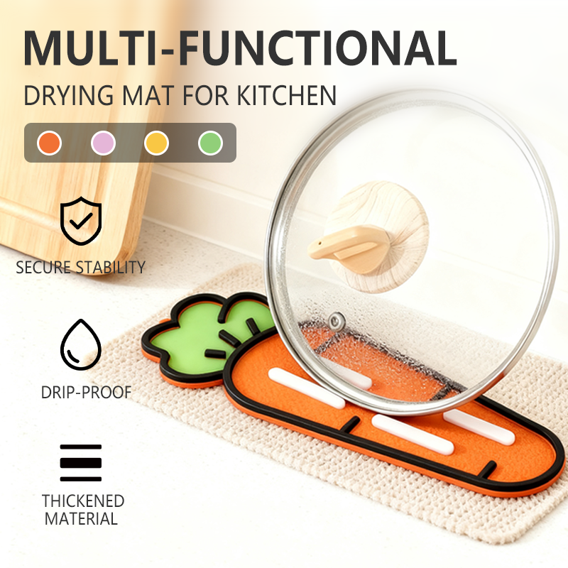 💥Christmas Sale 50% OFF💥Multi-Functional Silicone Drying Mat for Kitchen🍽️