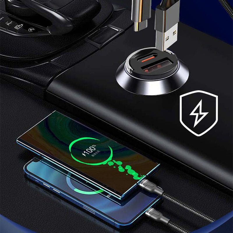 ⏳Limited-time 50% off⏰100W Stealth Car Fast Charger🔋