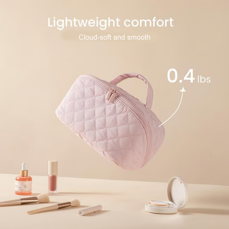 Large Capacity Portable Makeup Bag with Handle