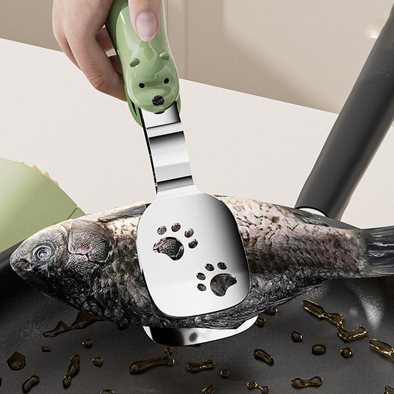 2-in-1 Non-Slip Durable Spatula Tongs