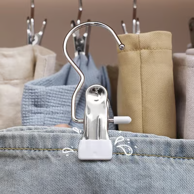 💥Anti-rust Clip Space-saving Clothespin Hat Pants Storage Hanging Travel Hook