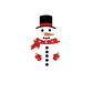 Christmas Snowman Toilet Seat Sticker