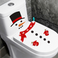 Christmas Snowman Toilet Seat Sticker