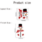 Christmas Snowman Toilet Seat Sticker