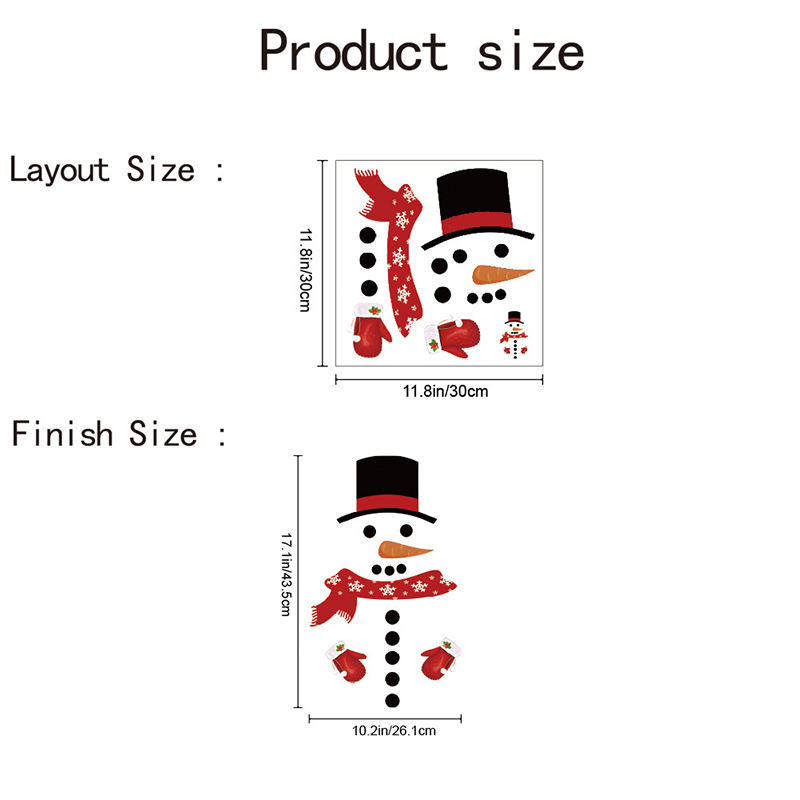 Christmas Snowman Toilet Seat Sticker