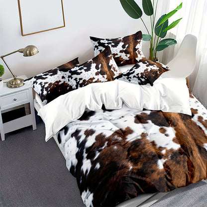 Cow Print Duvet Cover Set