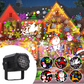 Rotating LED Christmas Pattern Projector Light