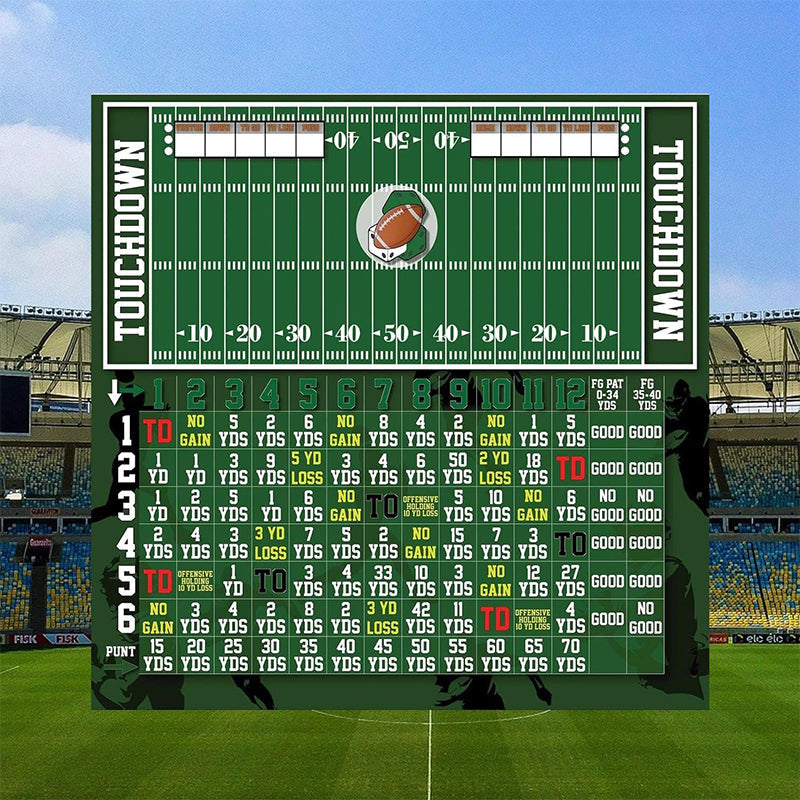 Fun Wooden Football Dice Game Set