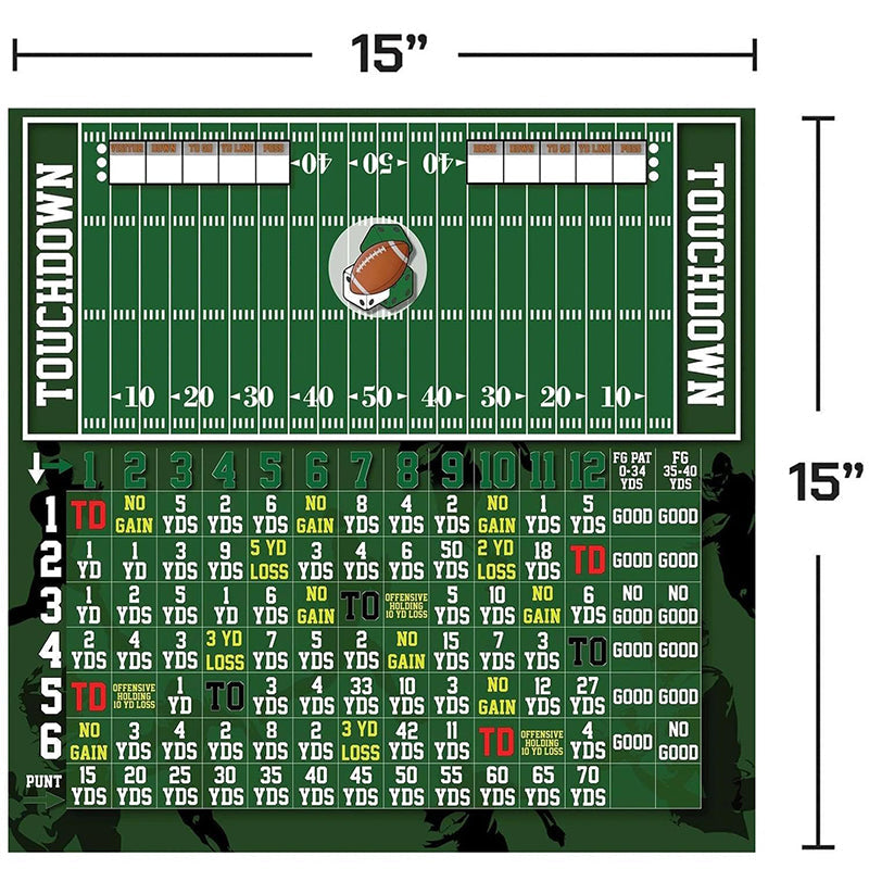 Fun Wooden Football Dice Game Set