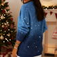 Women’s Sparkly Knit Long Sleeve Sweater