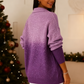 Women’s Sparkly Knit Long Sleeve Sweater