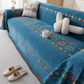 Reversible Bohemian Sofa Cover with Tassels