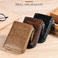 Men's Zipper Bifold Wallet with 9 Card Slots