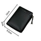 Men's Zipper Bifold Wallet with 9 Card Slots