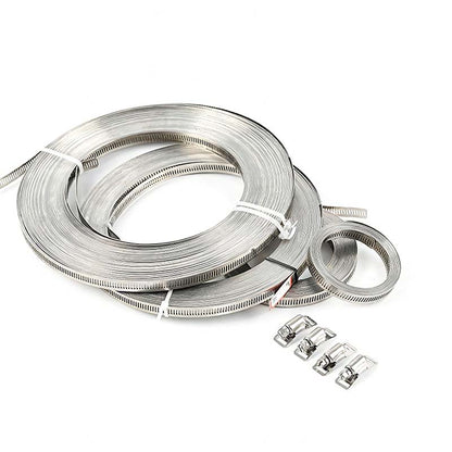 Adjustable 304 Stainless Steel Hose Clamps Assortment Kit