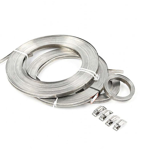 Adjustable 304 Stainless Steel Hose Clamps Assortment Kit
