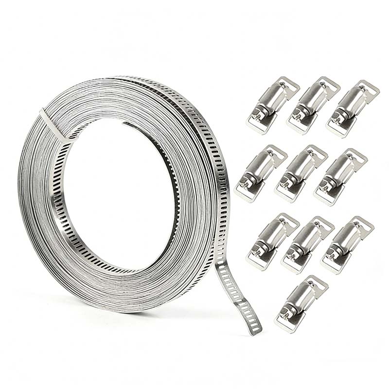 Adjustable 304 Stainless Steel Hose Clamps Assortment Kit