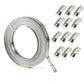 Adjustable 304 Stainless Steel Hose Clamps Assortment Kit