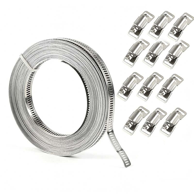 Adjustable 304 Stainless Steel Hose Clamps Assortment Kit