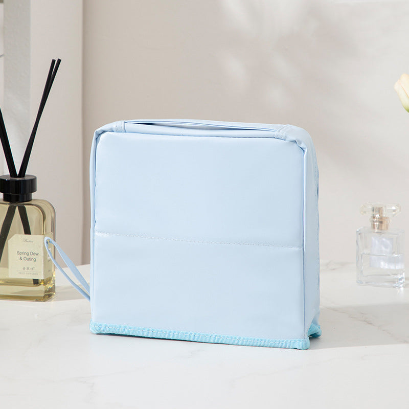 Stylish Handheld Partitioned Cosmetic Bag